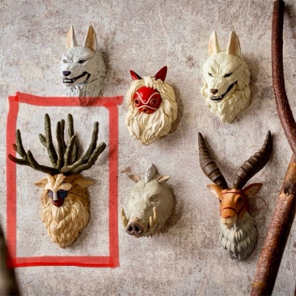 SOLD!! Studio Ghibli Princess Mononoke 25th Anniversary Shishigami Head Magnet - Picture 2 of 8